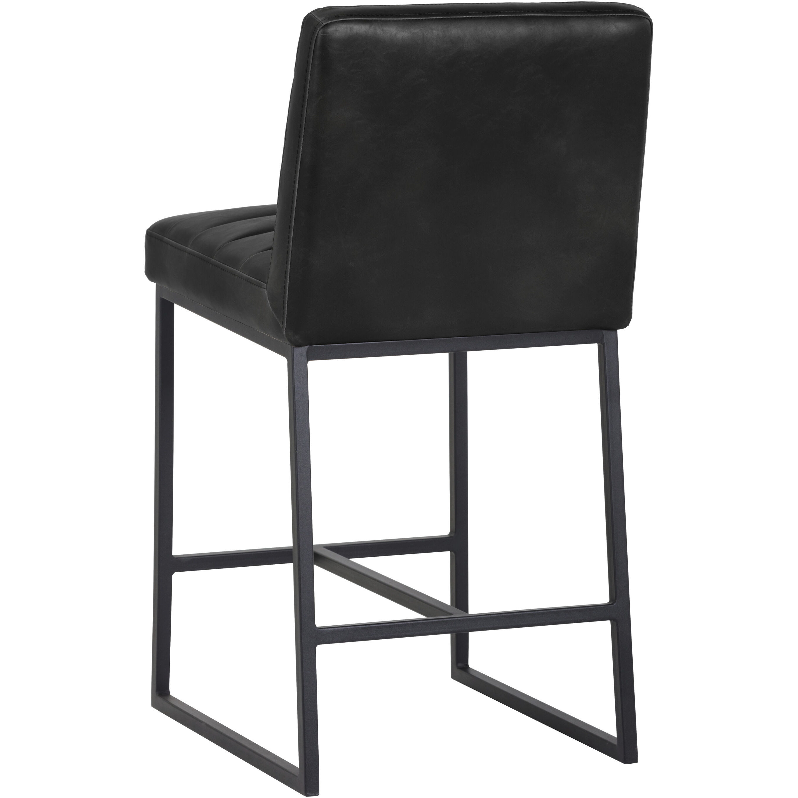 Spyros 37 inch Coal Black Counter Stool